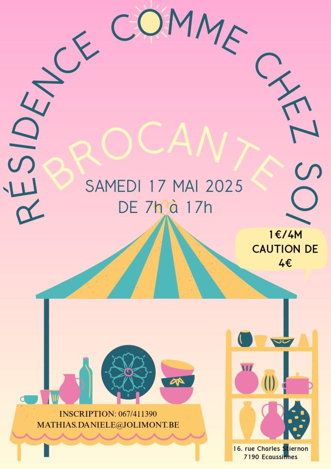 Une brocante au Comme Chez Soi : venez chiner et... marcher ! 