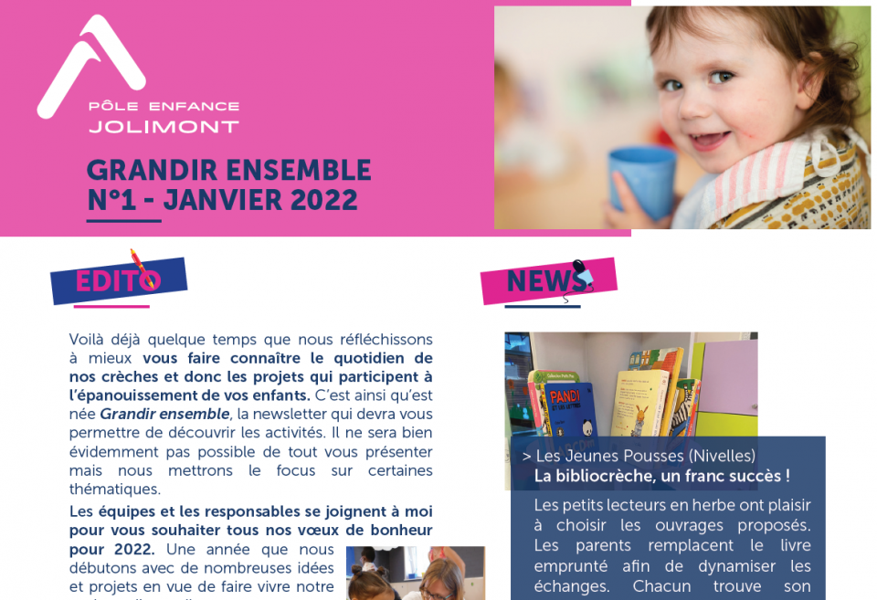 Une newsletter pour maintenir le lien avec les parents